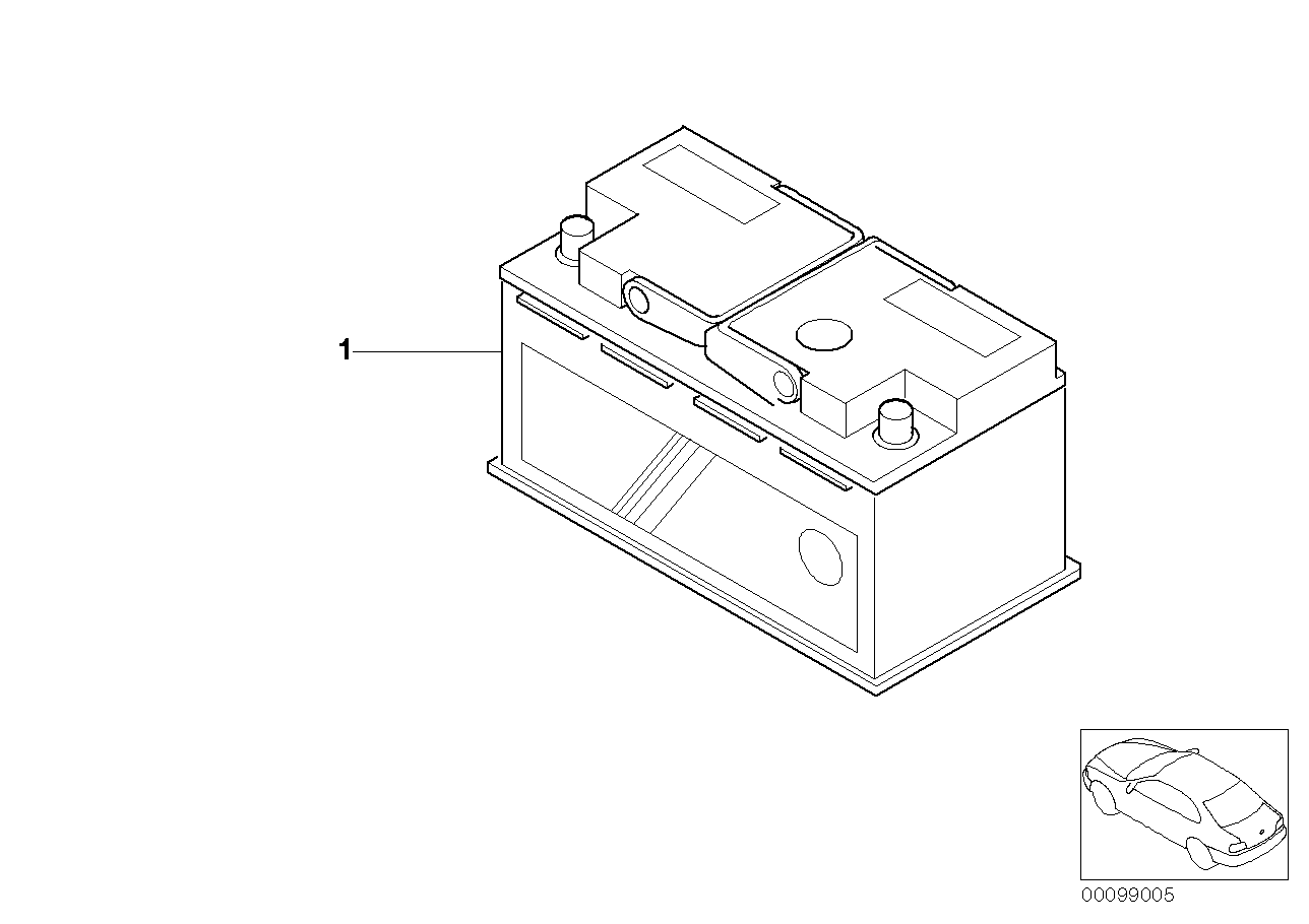 BMW 61 21 2 158 124 - Starter Battery parts5.com