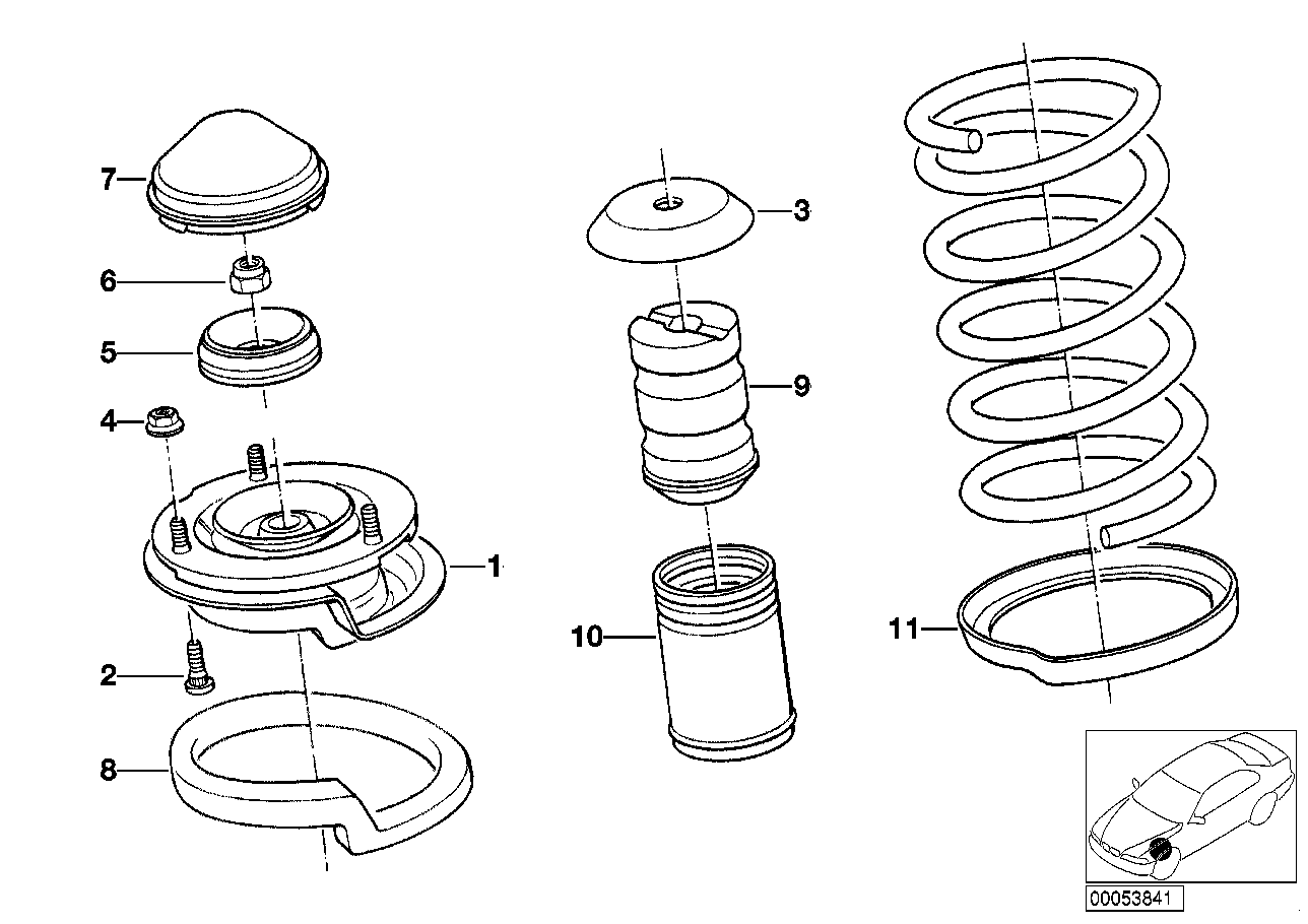 BMW 31331137932 - Komplet za zaštitu od prašine, amortizer parts5.com