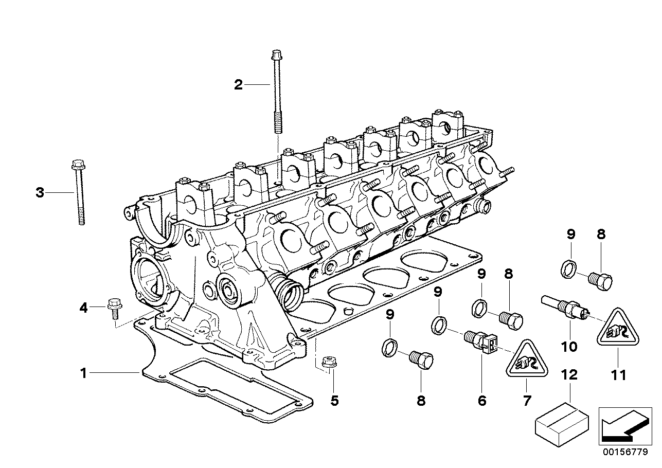 BMW 11 12 2 245 427 - Junta, culata parts5.com