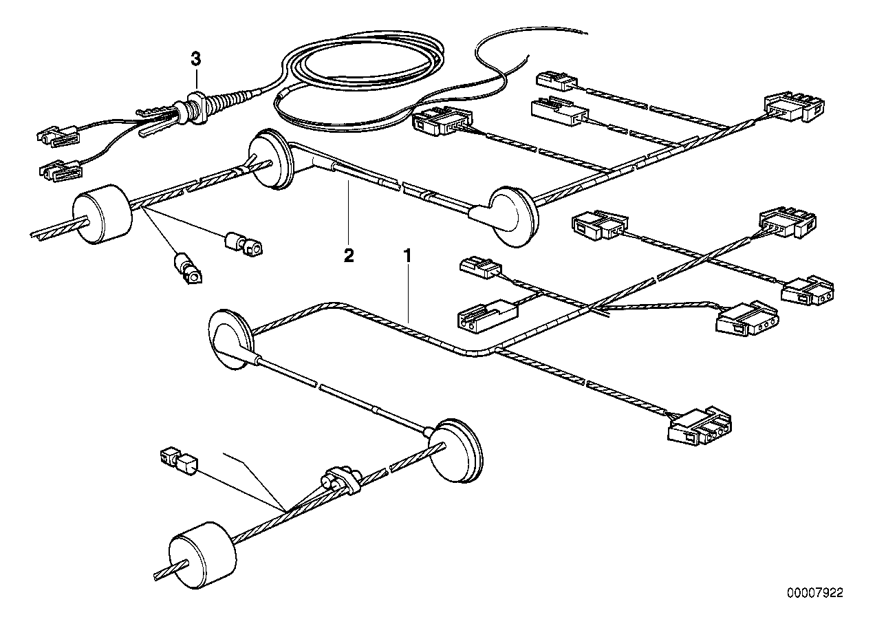 BMW 61 12 8 355 153 - Kit de reparación cables parts5.com