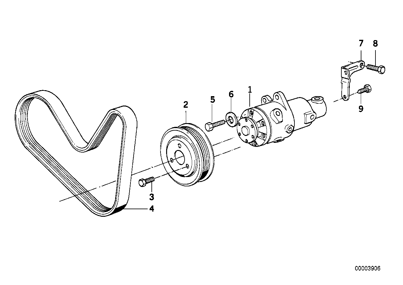 BMW 11 28 1 736 719 - Pasek klinowy wielorowkowy parts5.com