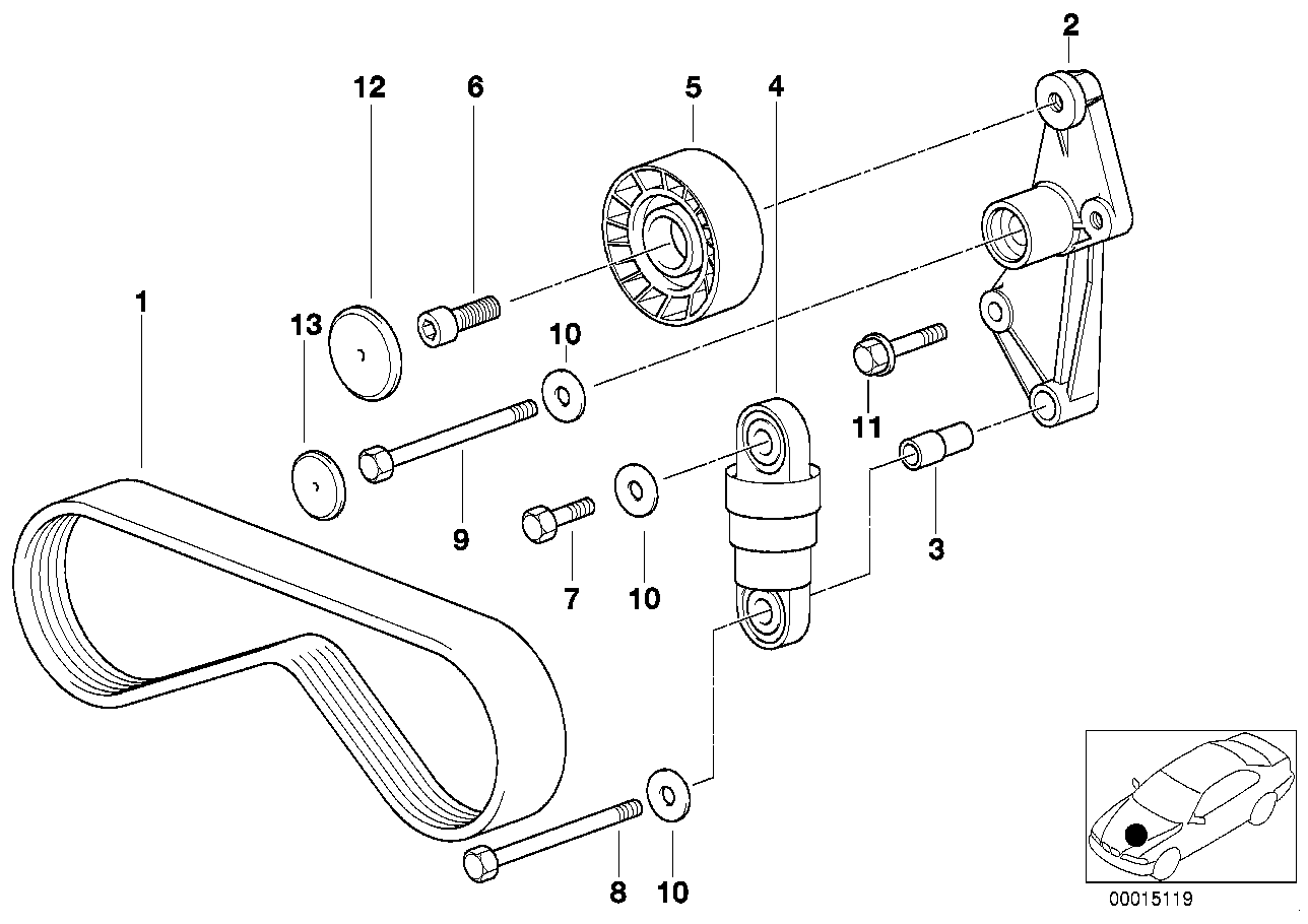 BMW 11 28 1 703 943 - Ιμάντας poly-V parts5.com