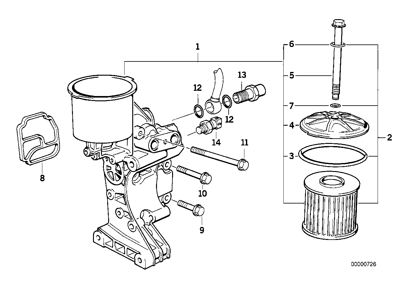 BMW 11421730389 - Oil Filter parts5.com