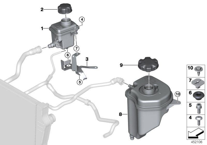 Rolls-Royce 17 11 7 639 024 - Крышка, резервуар охлаждающей жидкости parts5.com