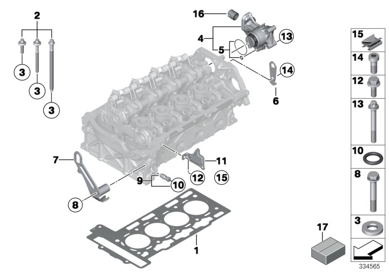 BMW 11 12 7 595 138 - Tesnenie hlavy valcov parts5.com