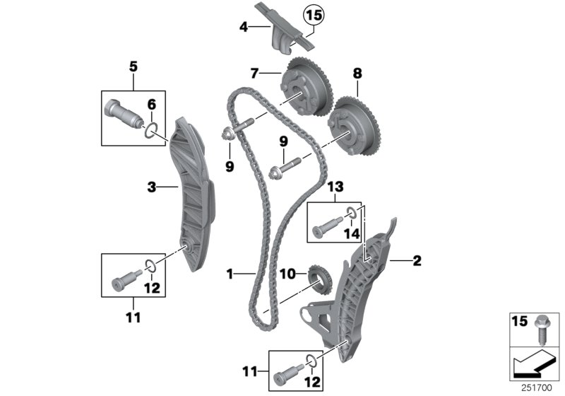 Mini 11 31 8 618 318 - Chit lant de distributie parts5.com