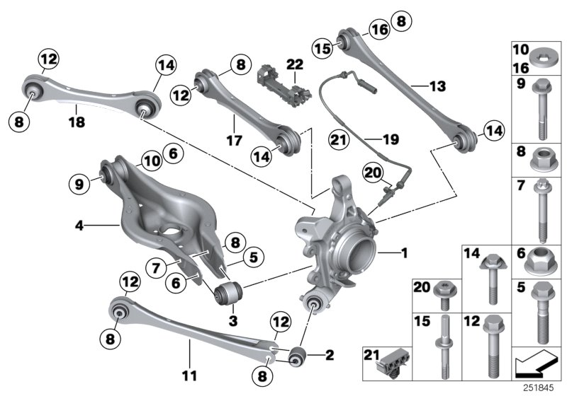 BMW 33326792515 - Csapágyazás, kormány parts5.com