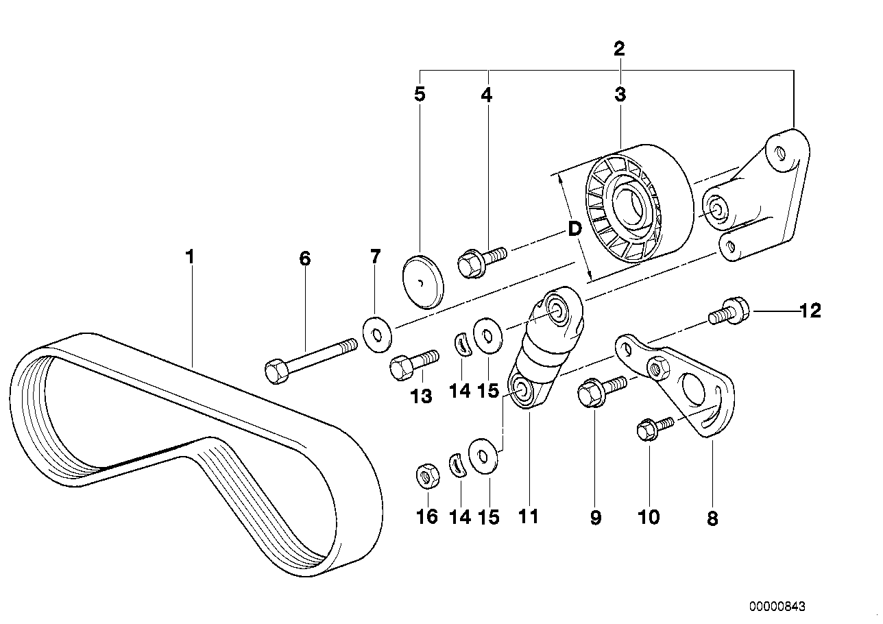 BMW 11287636376 - Поликлиновой ремень parts5.com