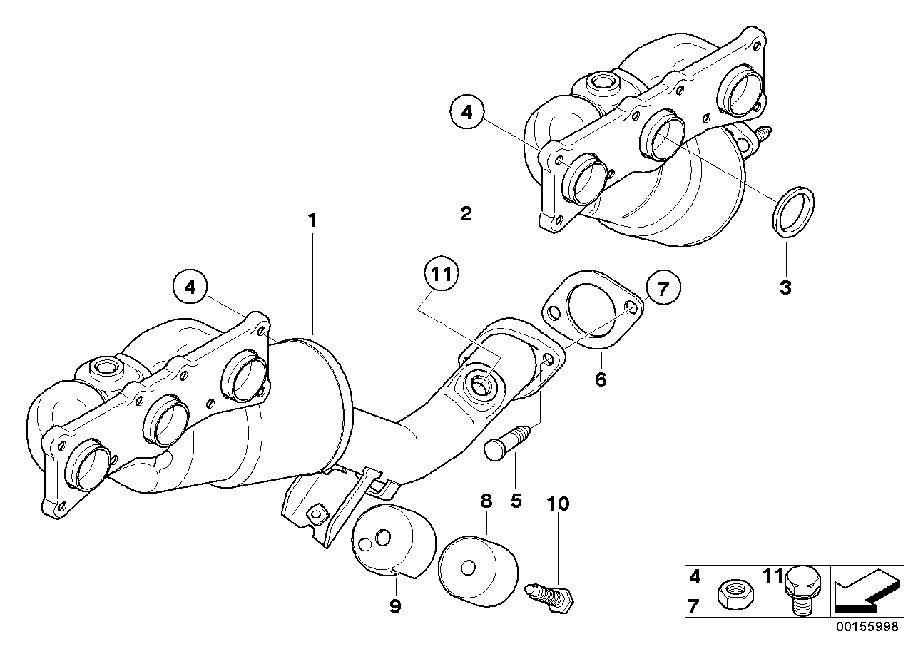 BMW 18403417275 - Catalizador parts5.com