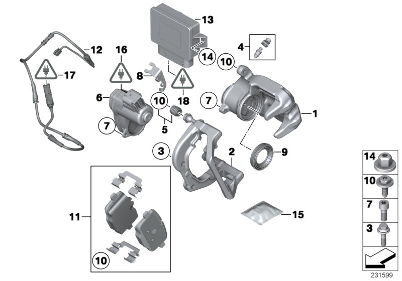 BMW (BRILLIANCE) 34 21 6 796 741 - Sada brzdových platničiek kotúčovej brzdy parts5.com