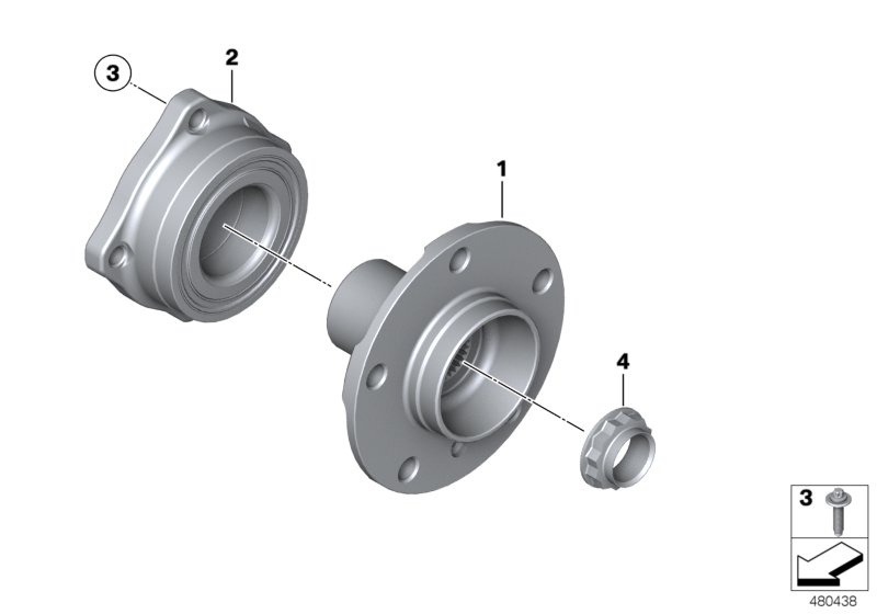 BMW 33406787015 - Set rulment roata parts5.com