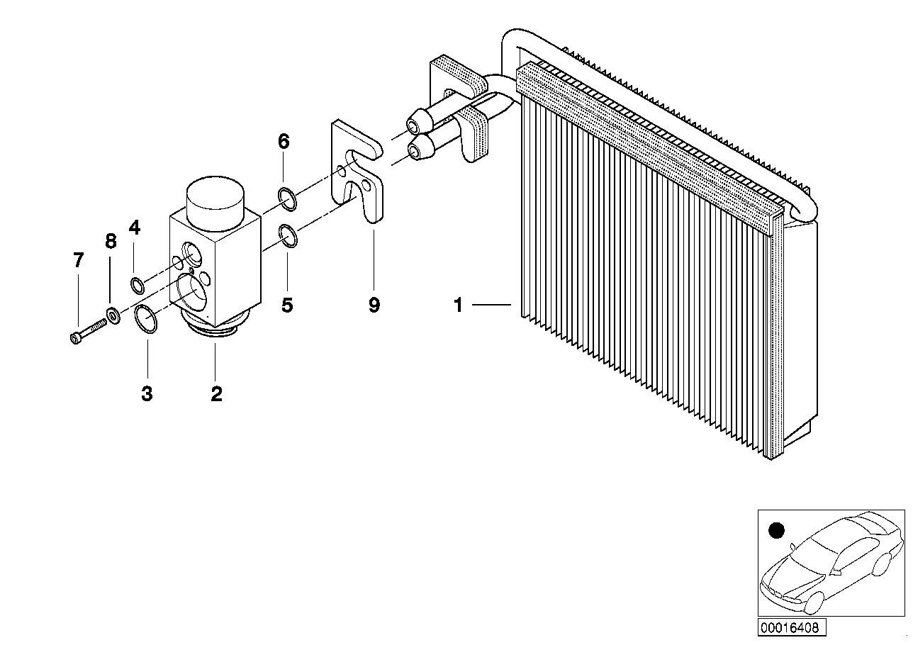 BMW 64508374959 - Repair Kit, air conditioning parts5.com