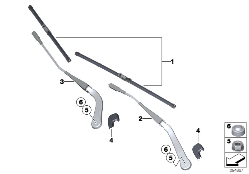 BMW 61 61 0 427 668 - Перо на чистачка parts5.com