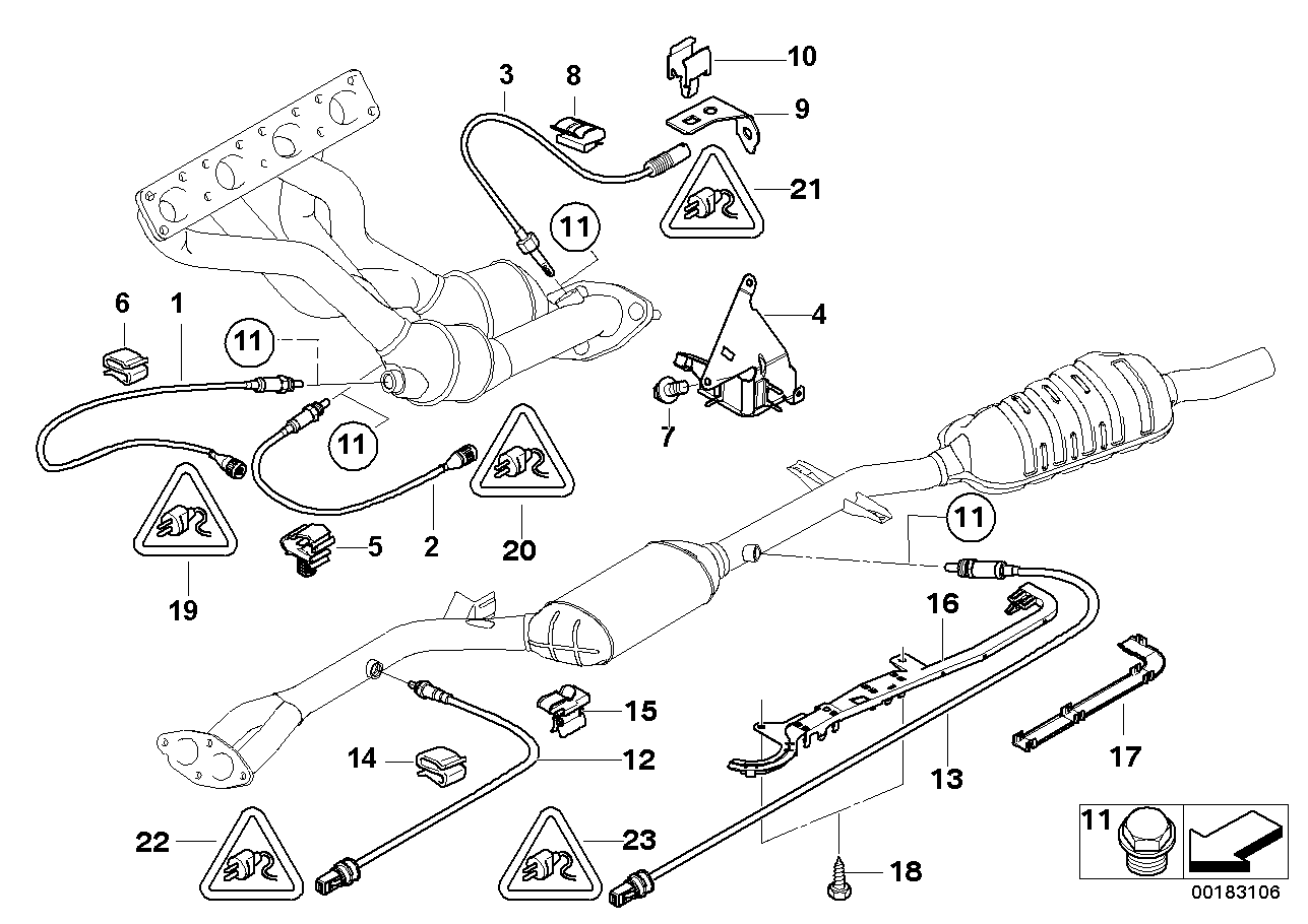 BMW 11 78 7 506 531 - Sonda Lambda parts5.com