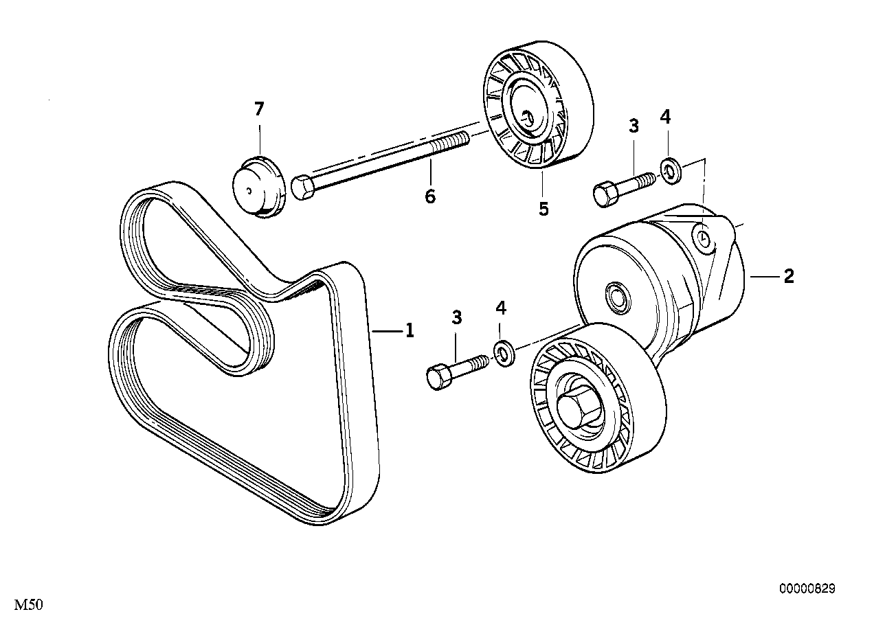 Mini 11281427252 - Ремъчен обтегач, пистов ремък parts5.com