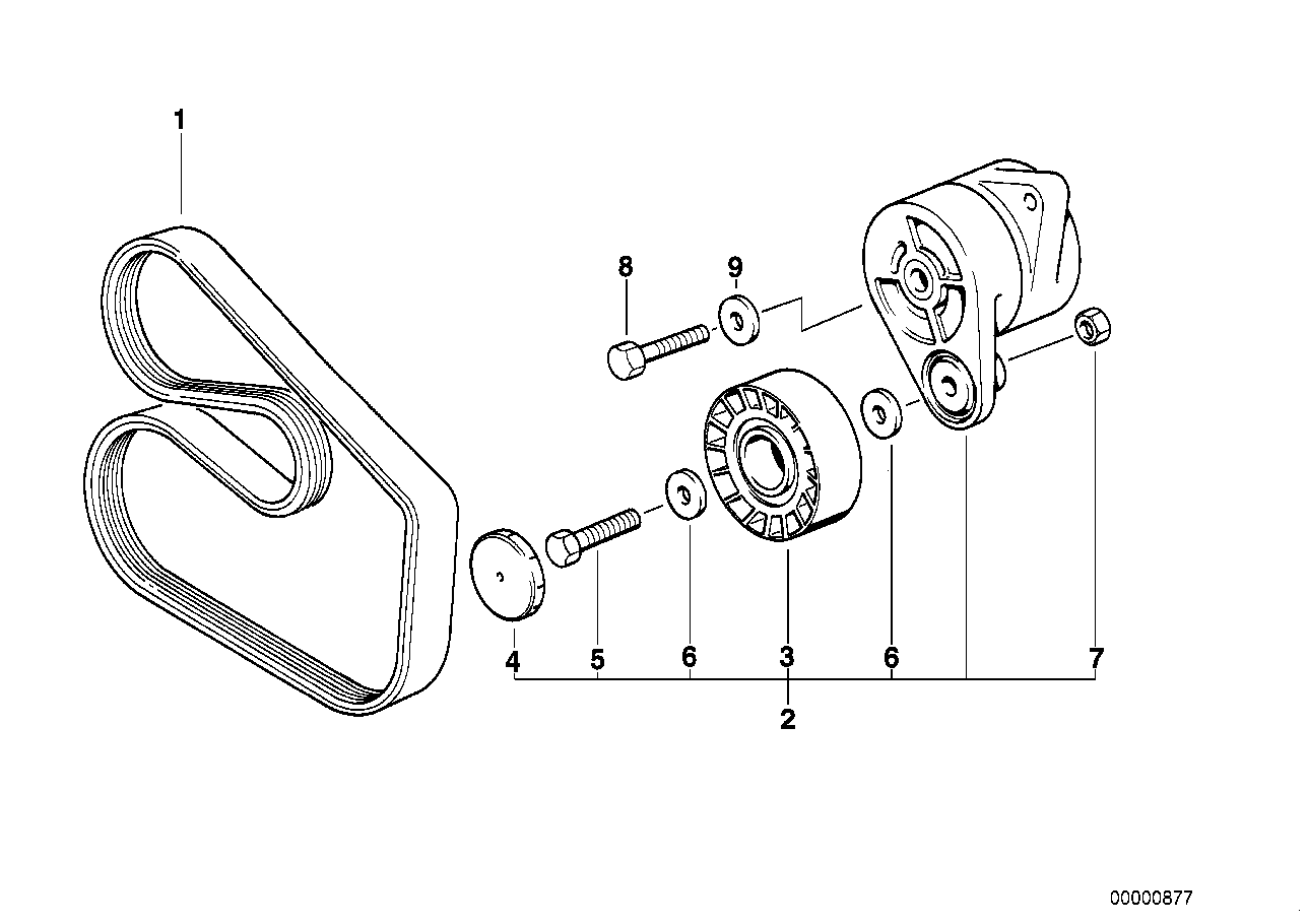 BMW 11 28 7 838 797 - Tensor de correa, correa poli V parts5.com