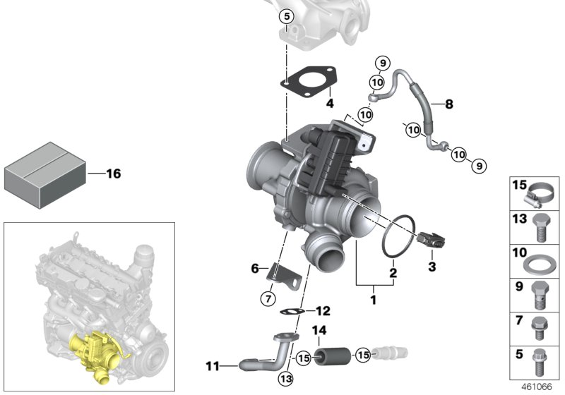 Mini 11 65 7 800 596 - Garnitura, racord evacuare parts5.com