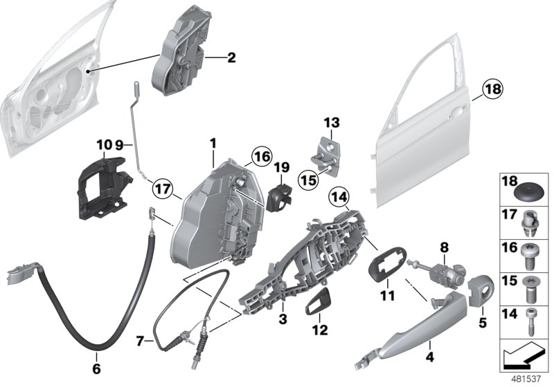 BMW 51217229461 - Ukselukk parts5.com