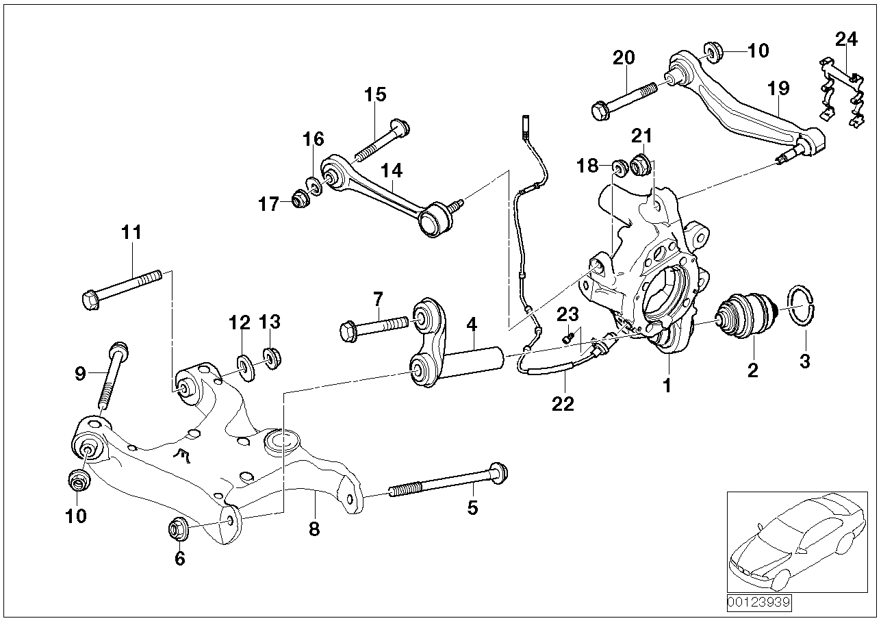 BMW (BRILLIANCE) 33 32 6 754 557 - Casquillo cojinete, brazo oscilante parts5.com