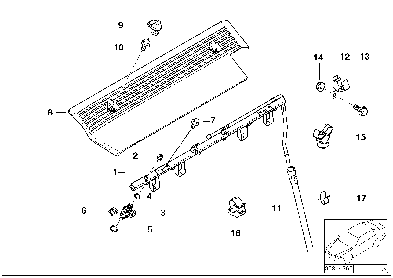 BMW 13 64 1 437 487 - Tesniaci krúżok vstrekovacieho ventilu parts5.com