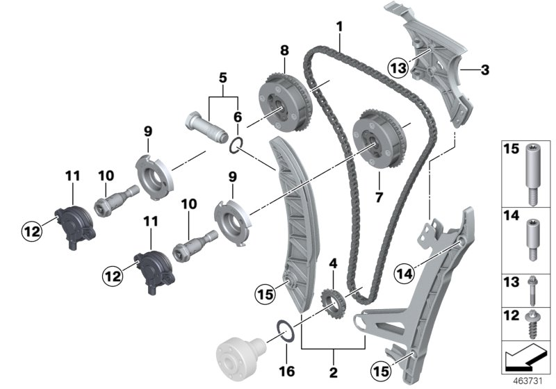 NISSAN 11317592878 - Komplet krmilne verige parts5.com