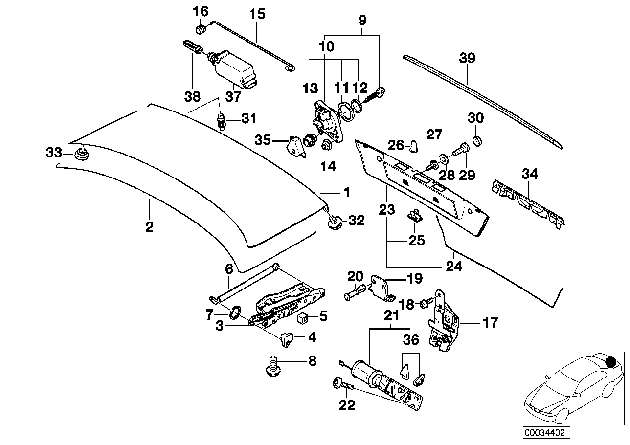 BMW 51 71 8 150 083 - Junta, tapa del maletero / compartimento de carga parts5.com