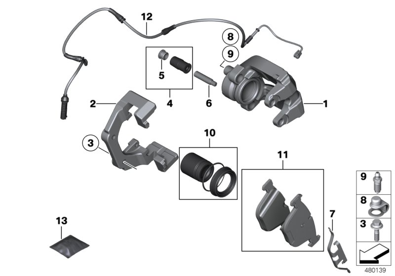 BMW 34356789494 - Senzor de avertizare,uzura placute de frana parts5.com