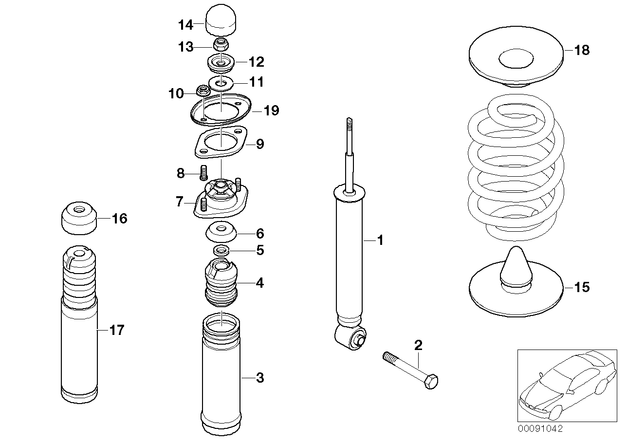 BMW 33 50 2 290 347 - Ударен тампон, окачване (ресьори) parts5.com