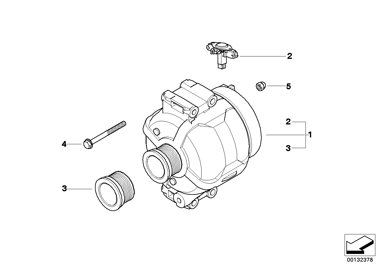 BMW 12317802927 - Alternador parts5.com