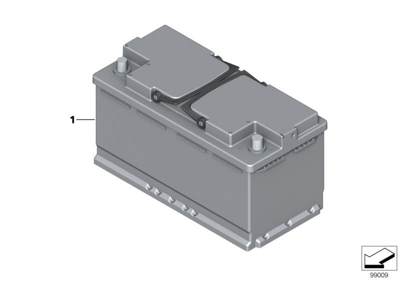 BMW 61 21 6 901 817 - Starterbatterie parts5.com