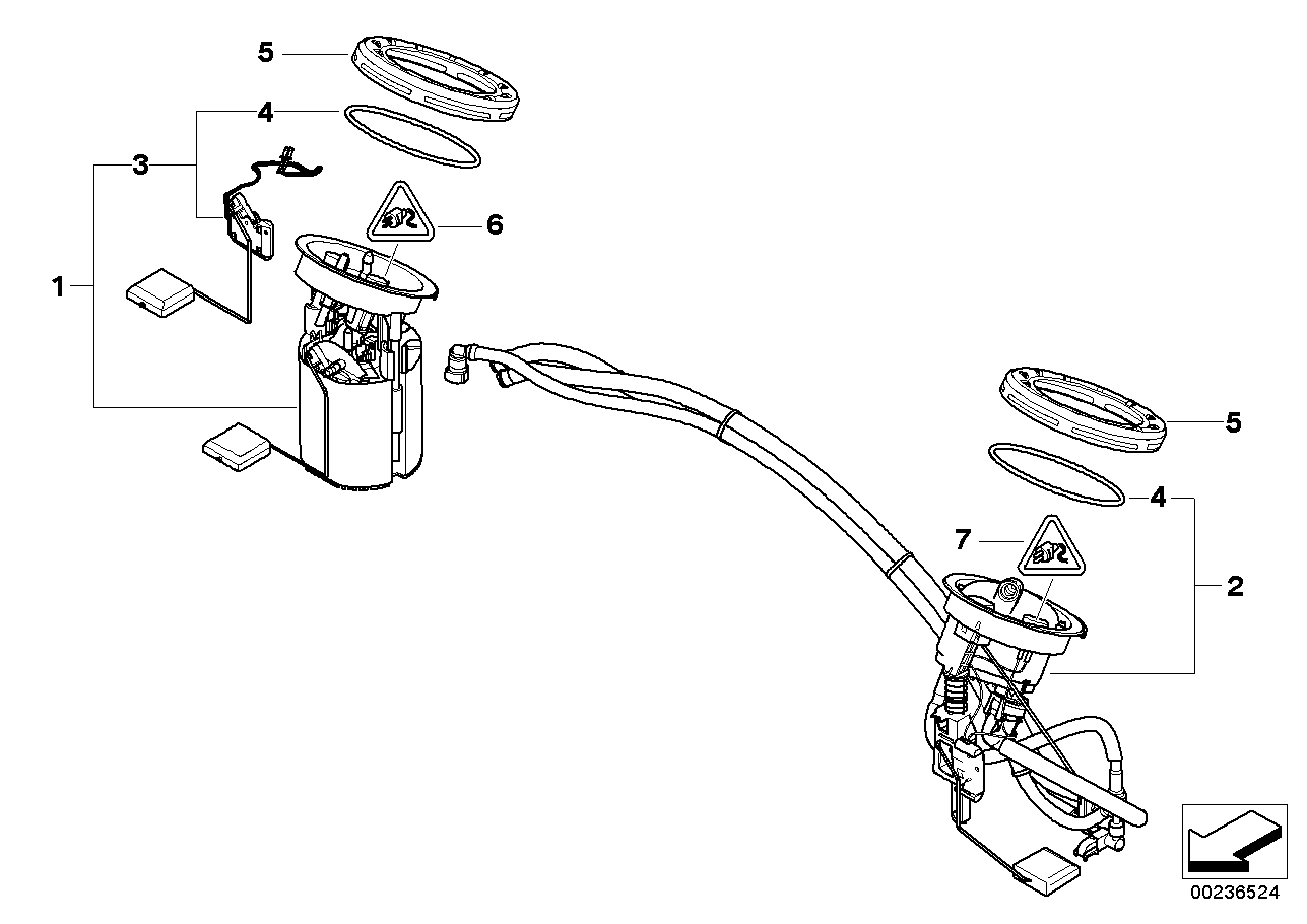 BMW 16147163296 - Sender Unit, fuel tank parts5.com