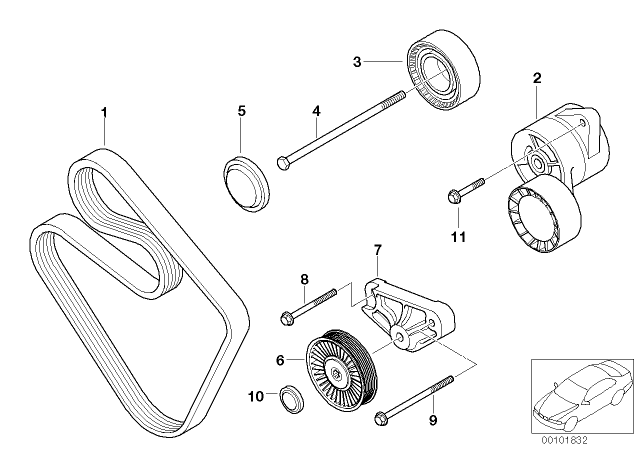 Mini 11287636372 - Klinasti rebrasti kaiš parts5.com