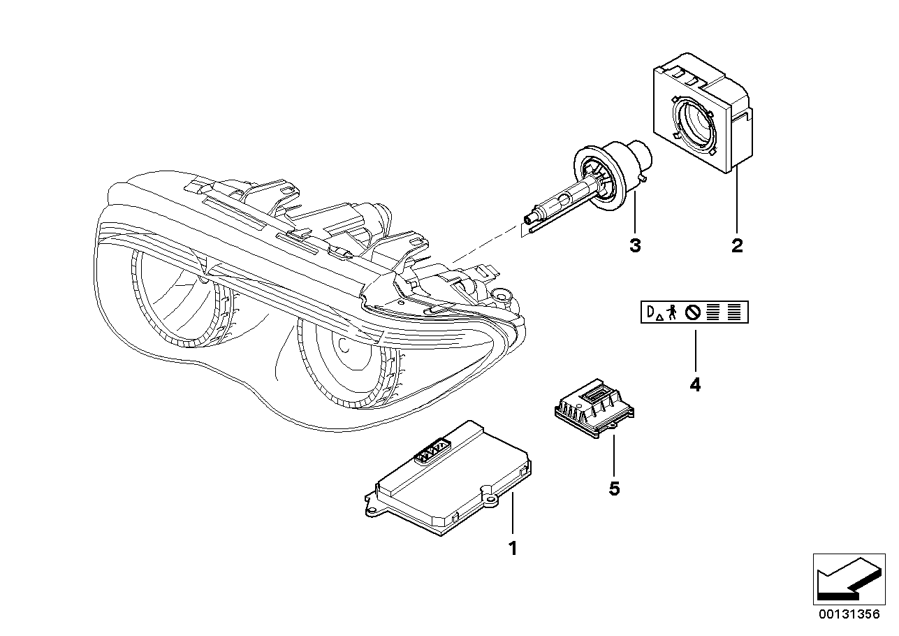 BMW 63 12 6 907 488 - Upravljački uređaj, osvjetljenje parts5.com