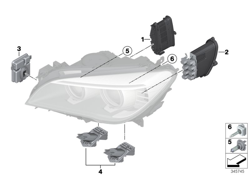 BMW 63 11 7 317 408 - Sterownik, oświetlenie parts5.com