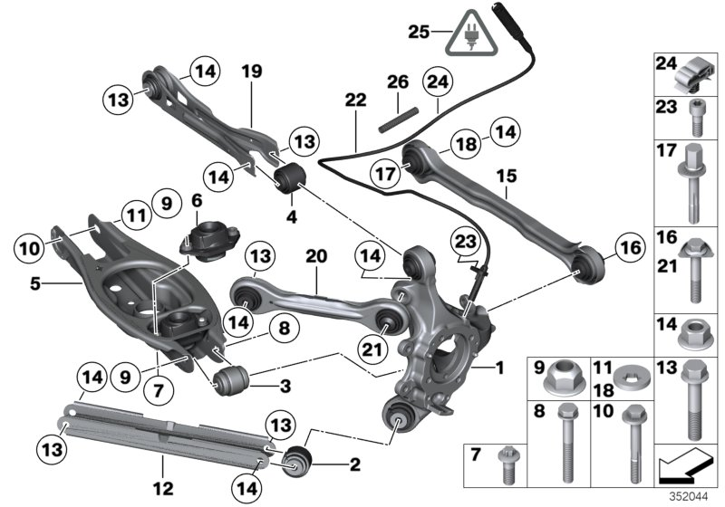 BMW 33322409892 - Barra oscilante, suspensión de ruedas parts5.com