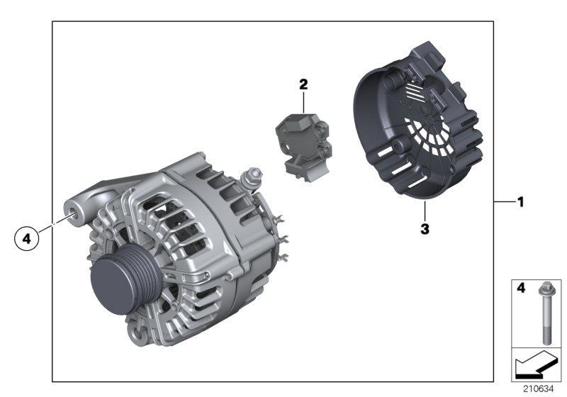 Mini 12 31 8 509 023 - Pulley, alternator, freewheel clutch parts5.com