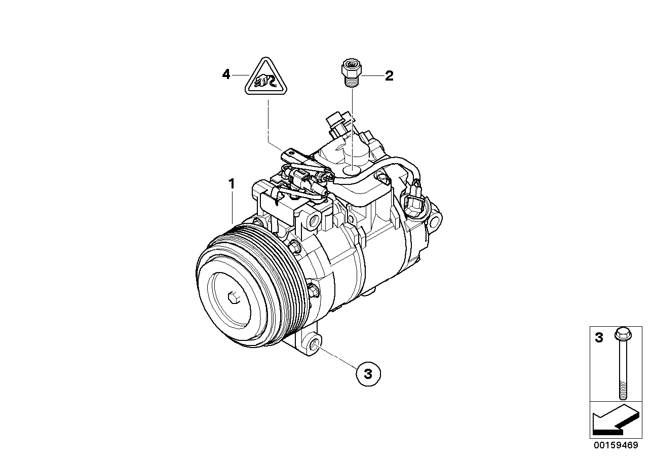 BMW 64 52 6 987 862 - Compressor, air conditioning parts5.com