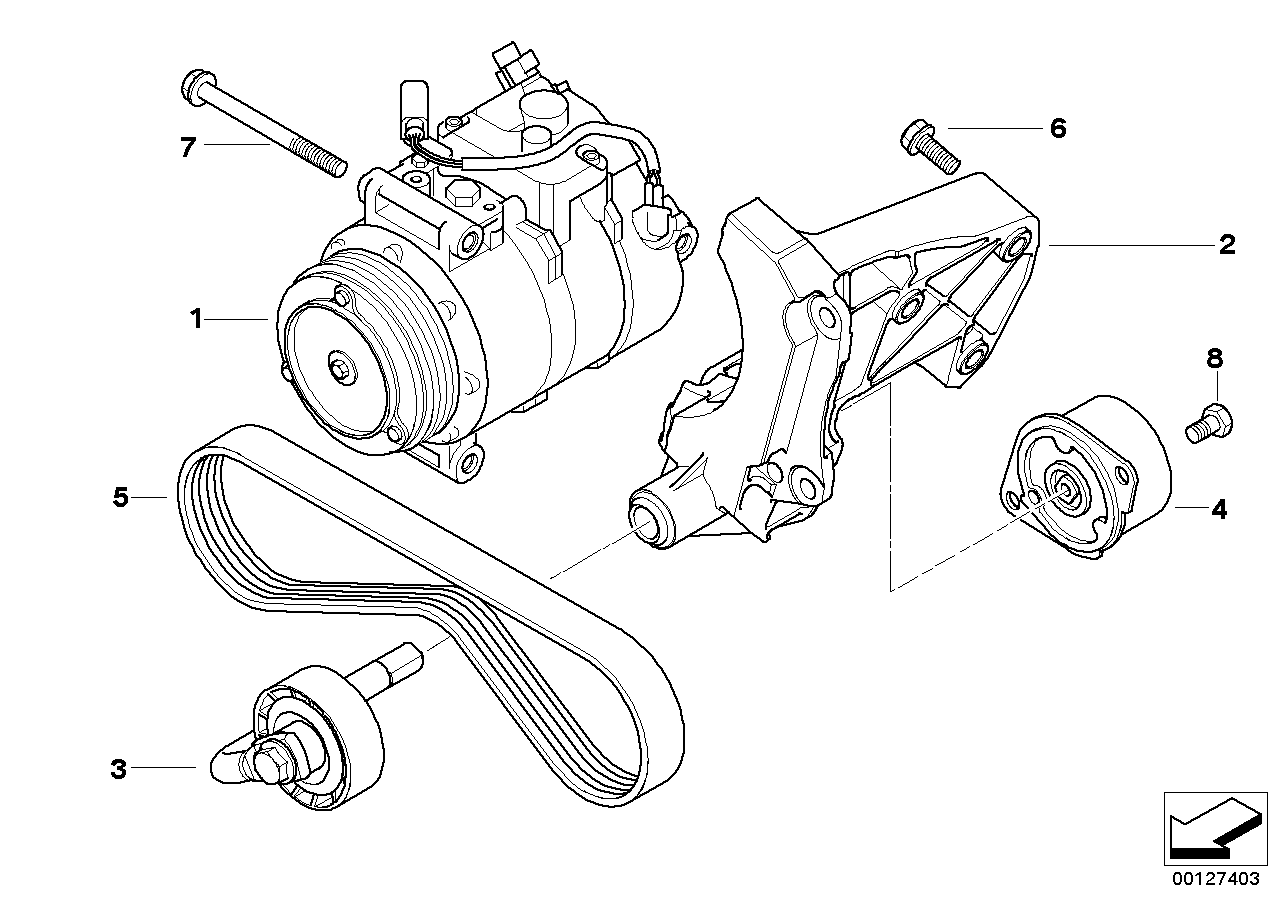 BMW 1128 7 512 762 - Klinasti rebrasti kaiš parts5.com