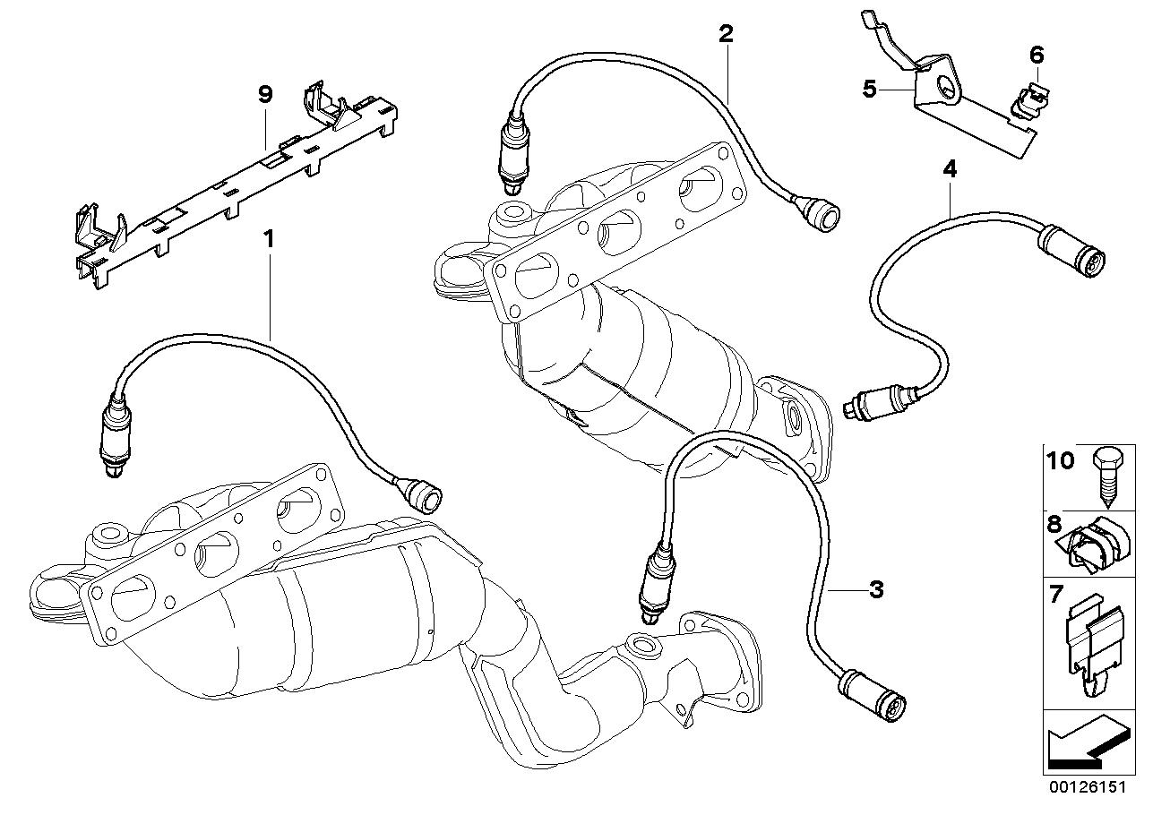 BMW 11 78 1 742 050 - Lambda Sensor parts5.com