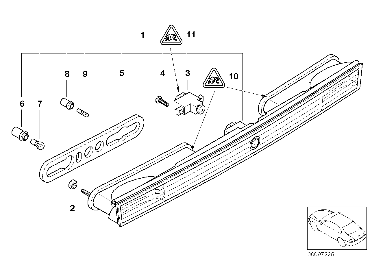 Mini 63 21 6 926 927 - Bulb, indicator / outline lamp parts5.com