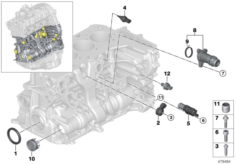 BMW 11 11 8 604 931 - Simering, arbore cotit parts5.com