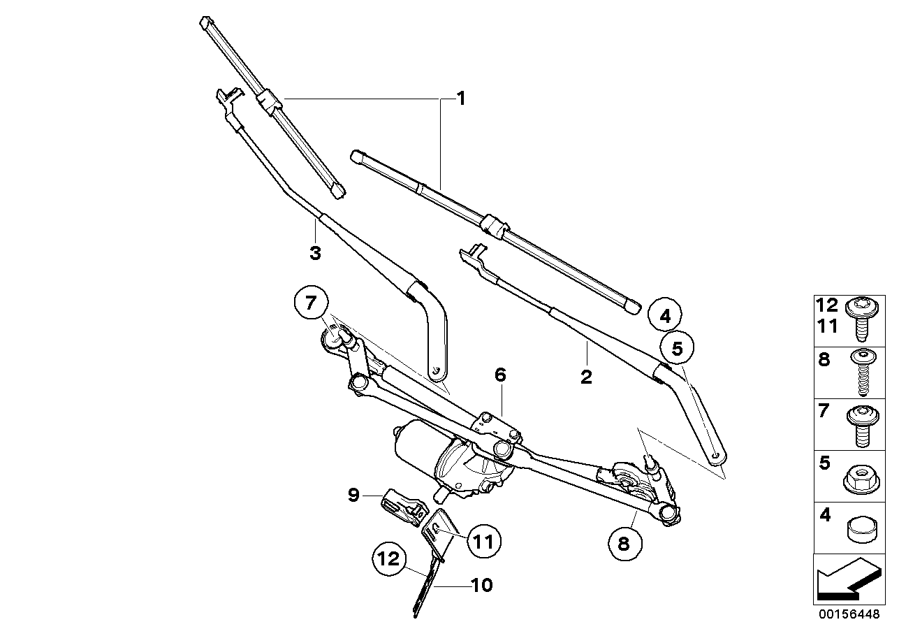 BMW 61 61 0 038 895 - Щетка стеклоочистителя parts5.com