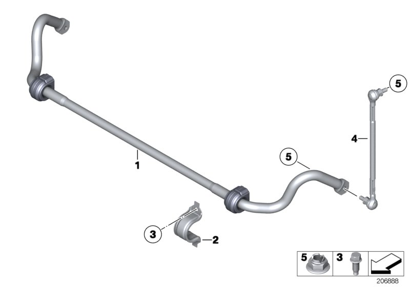 BMW (BRILLIANCE) 31 35 6 768 771 - Brat / bieleta suspensie, stabilizator parts5.com