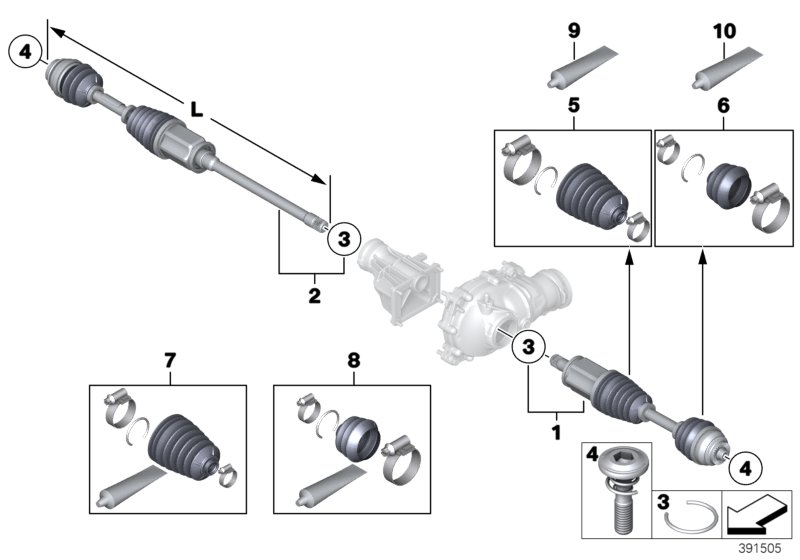 BMW 31607570270 - Bellow, drive shaft parts5.com