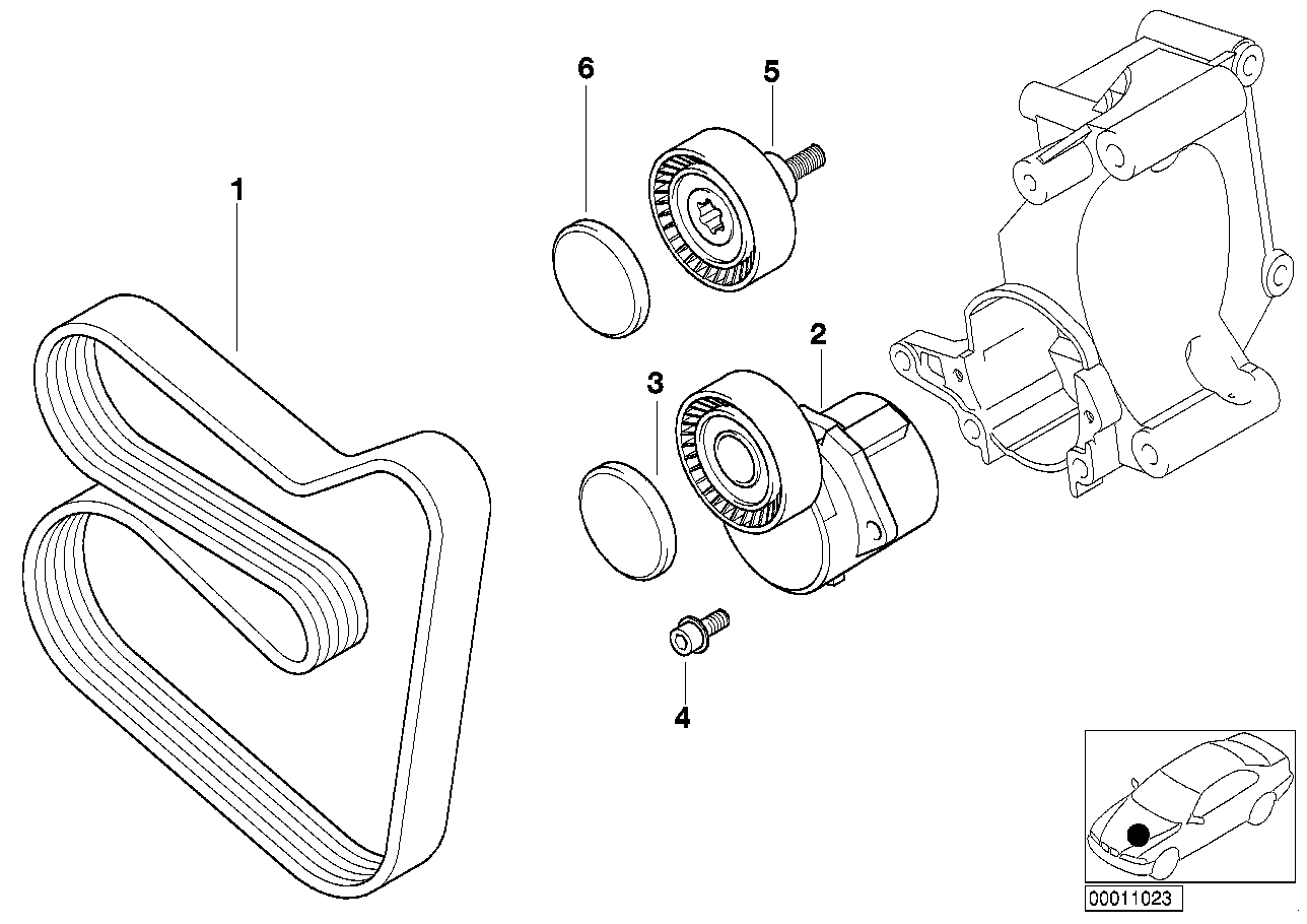 BMW 11 28 1 437 369 - V-Ribbed Belt parts5.com