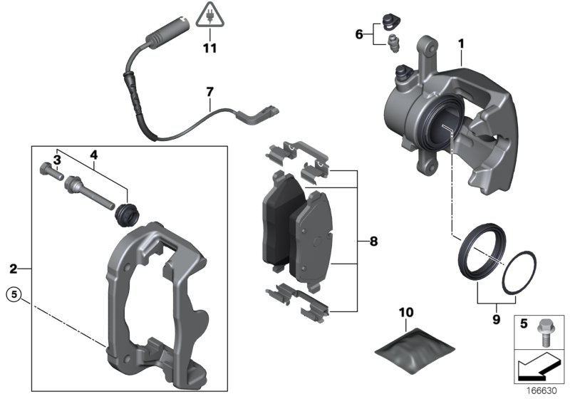 BMW (BRILLIANCE) 34 21 6 788 183 - Juego de pastillas de freno parts5.com