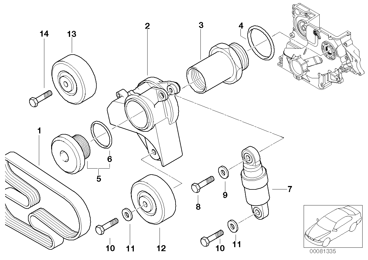 BMW 11 28 7 787 368 - Ozubený klínový řemen parts5.com