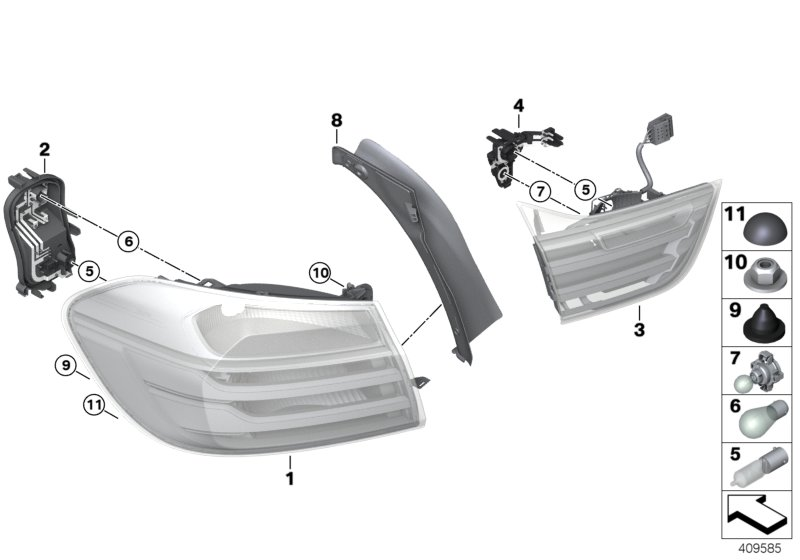 BMW 63217366067 - Cubierta (tapa trasera) parts5.com