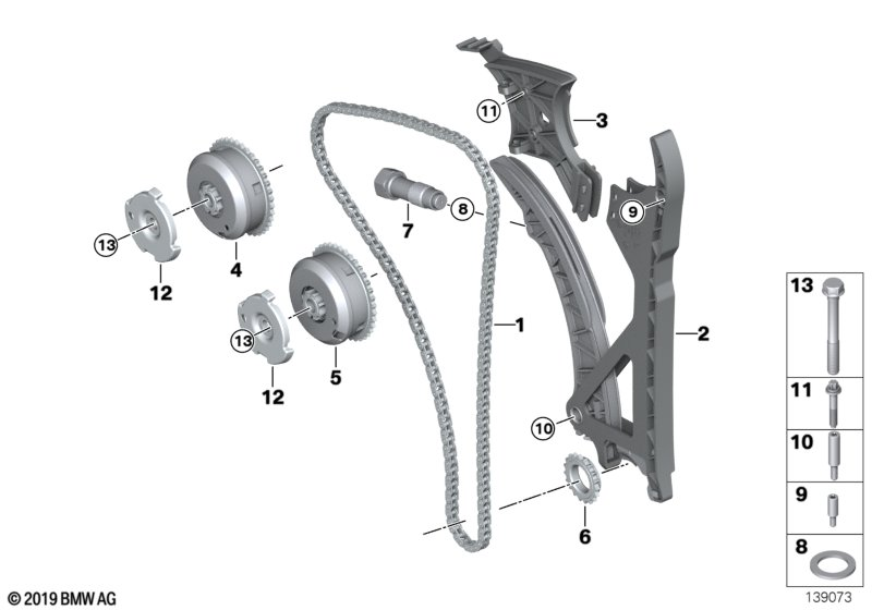 BMW 11 31 7 592 850 - Vodiaca liżta rozvodovej reżaze parts5.com