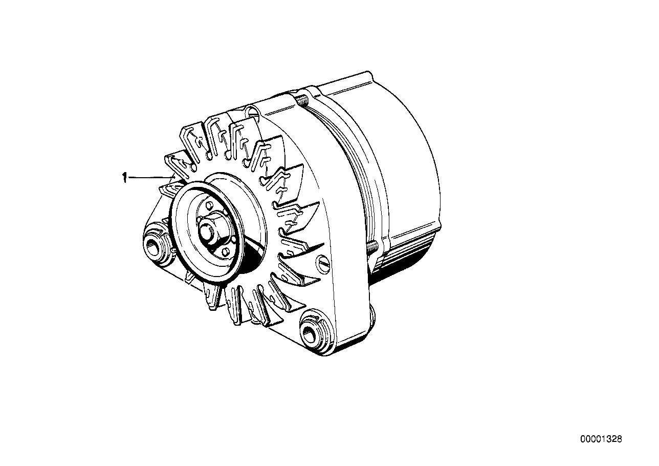 BMW 12 31 1 711 375 - Generator / Alternator parts5.com